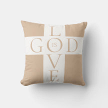 Gott ist Liebe Zitat Christlich Tan und Weiß