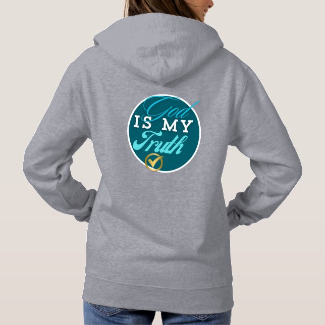 Gott ist mein Christliches Hoodie (Rückseite)