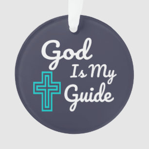 Gott ist mein Führerkreuz Ornament