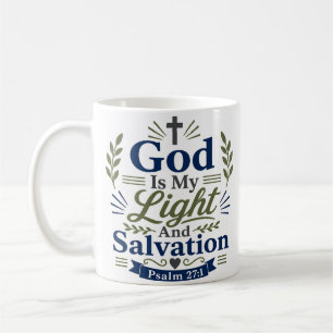Gott ist mein Licht und Heil Glaubenszitat Kaffeetasse