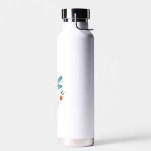 Gott ist meine Stärke Floral Libelle Christliches Trinkflasche