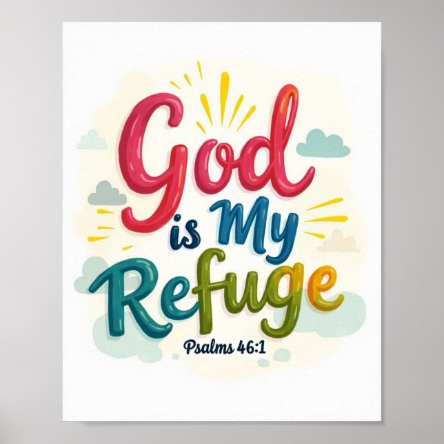 Gott ist meine Zuflucht Poster (Vorne)