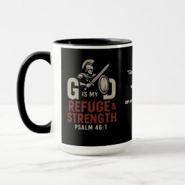 Gott ist meine Zuflucht und Kraft - Kriegerglaube Tasse