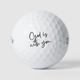 'Gott ist mit dir' Ermutigendes aufmunterndes Gesc Golfball
