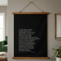 Gott ist mit dir Inspirierendes Gedicht-Teppich Sc