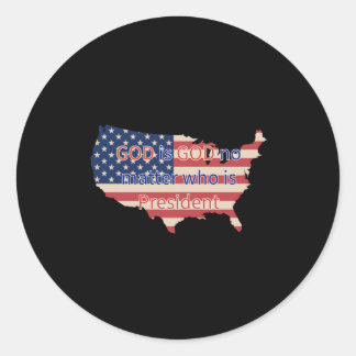 Gott ist runder aufkleber