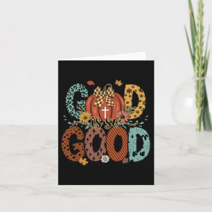Gott ist so gut, Herbst, Christlicher Herbst, Kürb Karte