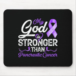 Gott ist stärker als Bauchspeicheldrüsen-Brustkreb Mousepad