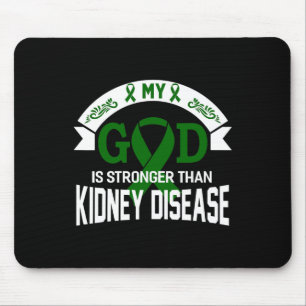 Gott ist stärker als die Kosten für das Bewusstsei Mousepad