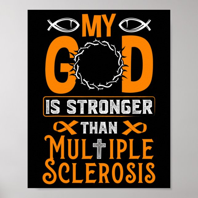 Gott ist stärker als Multiple Sklerose Poster (Vorne)