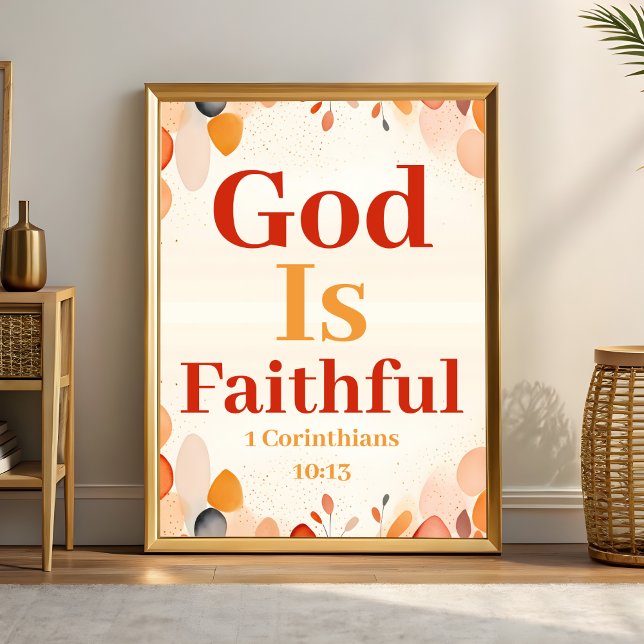 Gott ist treu Boho Christliche Mauer Kunstdruck Poster (Von Creator hochgeladen)
