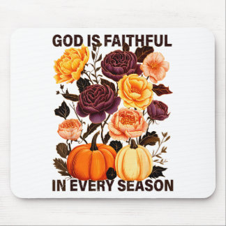 Gott ist treu in jeder Jahreszeit Christlicher Her Mousepad