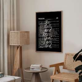 Gott ist unsere Zuflucht Psalm 46 Fall Wall Art Poster