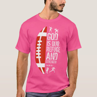 Gott ist unsere Zuflucht Stärke Psalm 461 Jesus Fo T-Shirt