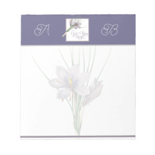 Gott ist unsere Zuflucht und Kraft Monogramm Notizblock