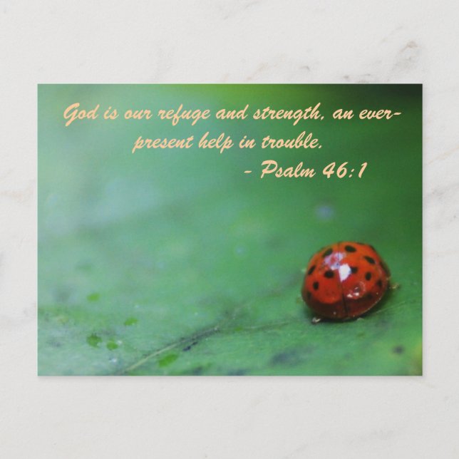 Gott ist unsere Zuflucht und Stärke, ein immer prä Postkarte (Vorderseite)