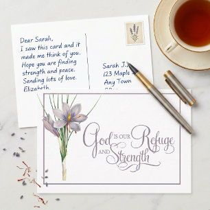 Gott ist unsere Zuflucht und Stärke Postkarte