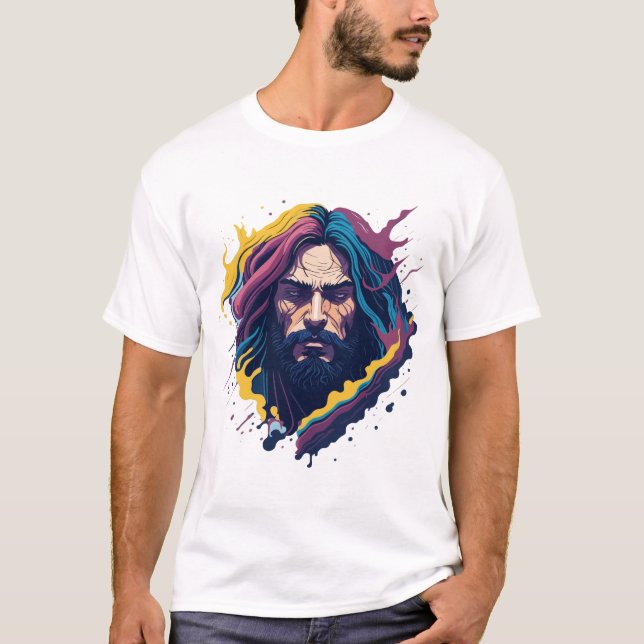 Gott Jesus Christus Design T-Shirt (Vorderseite)
