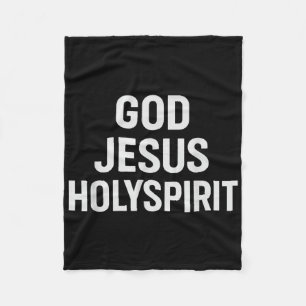 Gott Jesus Heiliger Geist Christlicher Glaube Kirc Fleecedecke