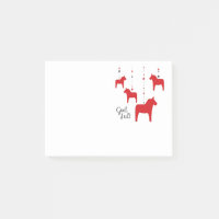 Gott jul! Dala Horse Notes