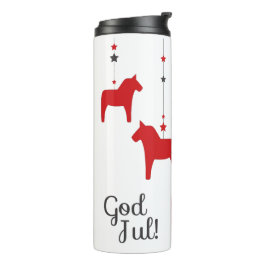 Gott jul! Dala Horse Thermal Tumbler Thermosbecher