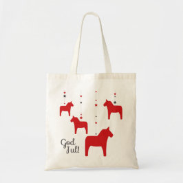 Gott jul! Dala Horse Tote Bag Tragetasche