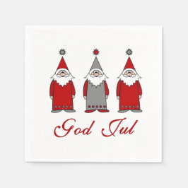 Gott Jul | Niedlich Funny Tomten Serviette