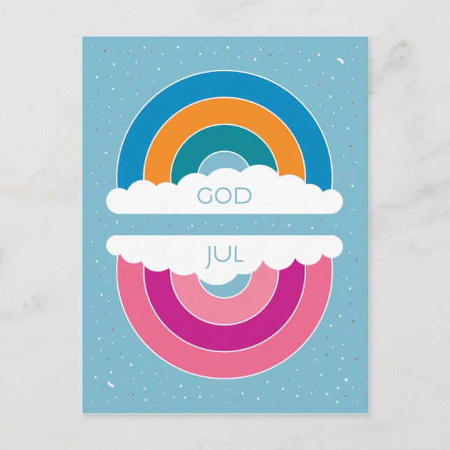 Gott Jul Postkarte (Vorderseite)