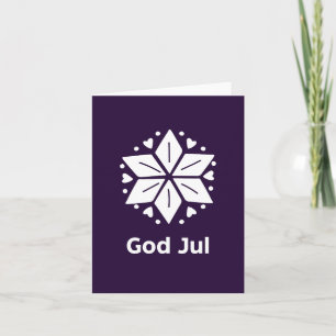 Gott Jul, schwedisches Weihnachten Karte
