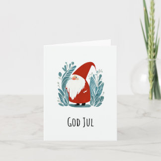 Gott Jul, skandinavisches Weihnachten Karte