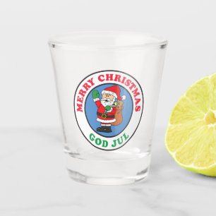 Gott Jul Swedish Christmas Santa Schnapsglas