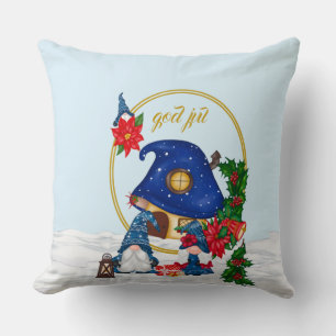 Gott Jul Swedish Gnomes Kissen