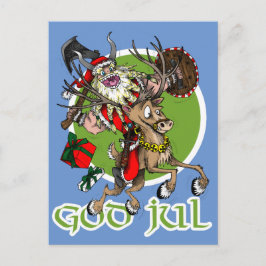 Gott-Jul-Weihnachten Feiertagspostkarte
