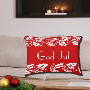 Gott Jul weiß heilig in rot - Dekokissen