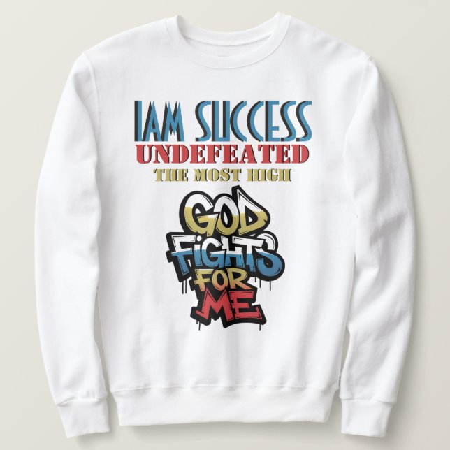 GOTT KÄMPFT FÜR MICH SWEATSHIRT (Design vorne)