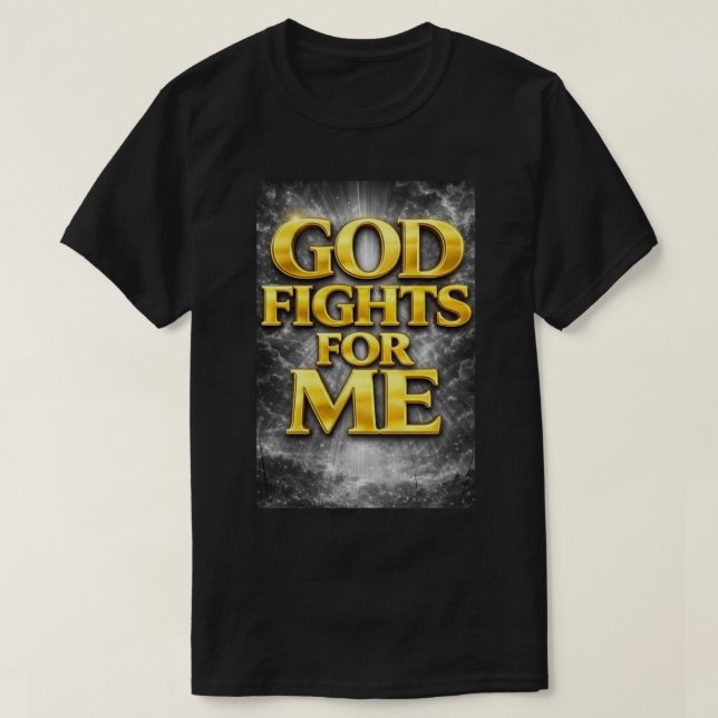 Gott kämpft. T-Shirt (Design vorne)