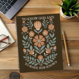 Gott kennen und Ihn kennen Notizbuch