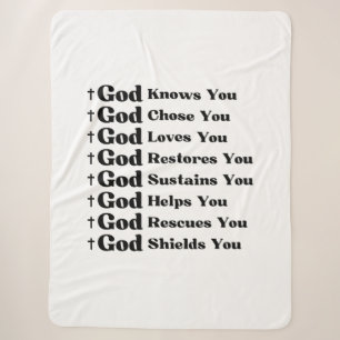 Gott kennt Sie, Lieben Sie, wiederherstellt & rett Sherpadecke