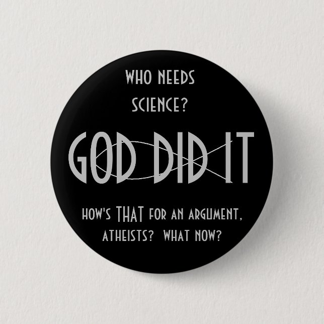 GOTT knöpfte ES (Entwurf 1) Button (Vorderseite)