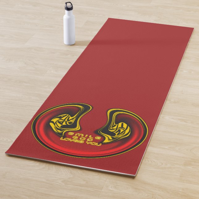 Gott lächeln Lieben Sie schöne Phantastische Texta Yogamatte (Beispiel)