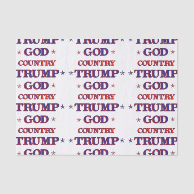 Gott-Land-Trumpf Seidenpapier (Vorderseite)