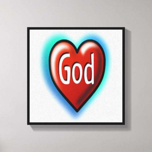 GOTT LEINWANDDRUCK (Vorderseite)