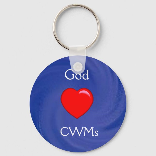 Gott Lieben Christliche Mamas (CWMs) Schlüsselanhä Schlüsselanhänger (Vorderseite)
