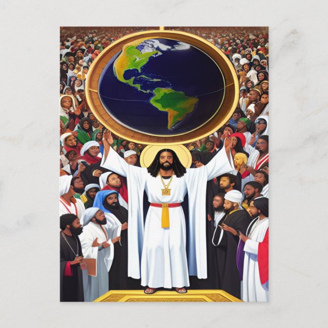 Gott Lieben der Christlichen Kunst der Welt II Pos Postkarte (Vorderseite)