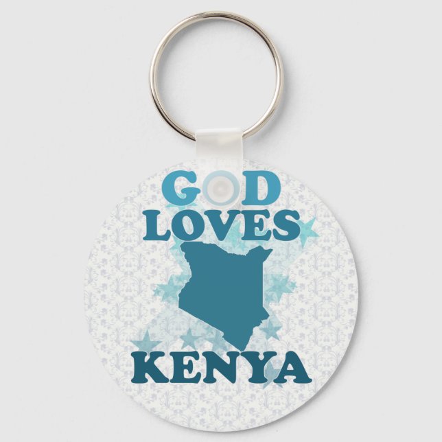 Gott Lieben Kenya Schlüsselanhänger (Vorderseite)