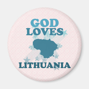 Gott-Lieben Litauen Magnet