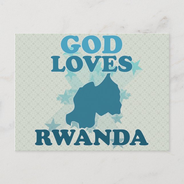 Gott Lieben Ruanda Postkarte (Vorderseite)