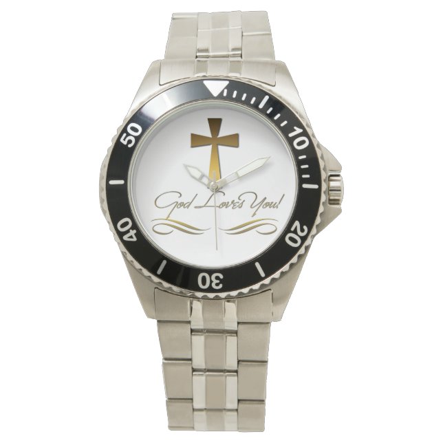Gott Lieben Sie Armbanduhr (Vorderseite)