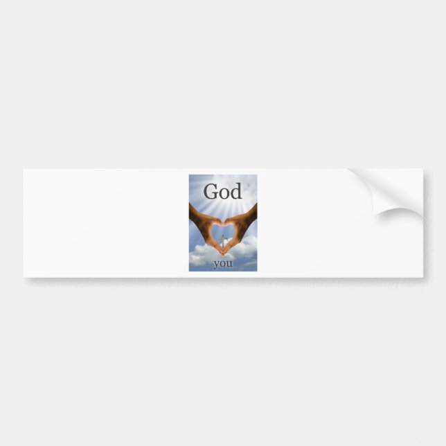 Gott-Lieben Sie Autoaufkleber (Vorne)