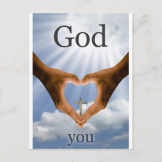 Gott Lieben Sie Postkarte